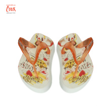 Custom EVA 3D printing Flip Flops slipper heat transfer print stickers Labels Logo flim for Plastic